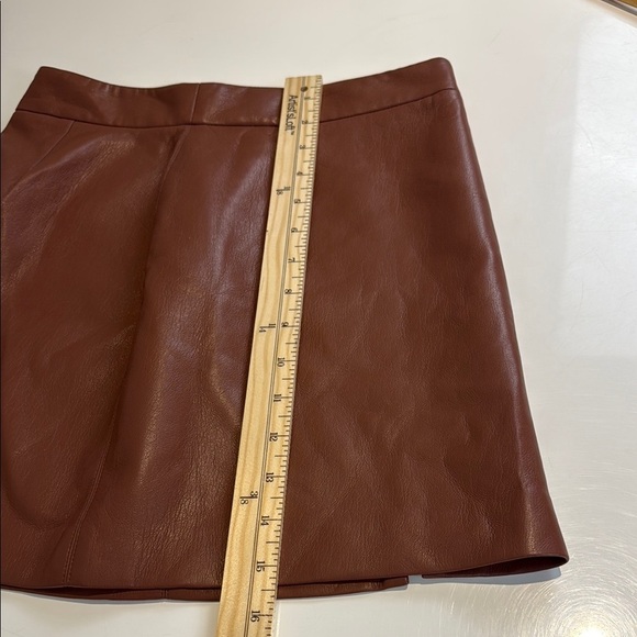 Aritzia Wilfred Brown-Pink A-Line Mini Skirt for Cocktail - Picture 4 of 7
